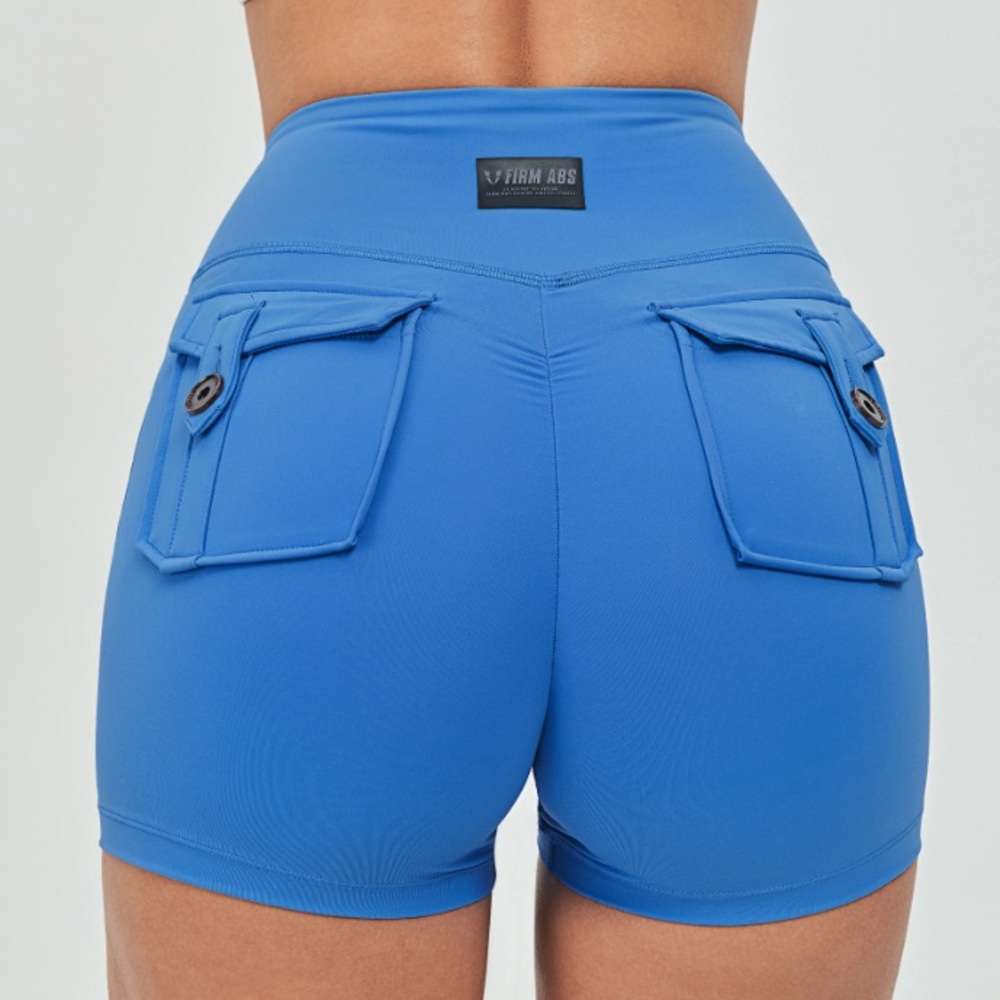 Firm abs Blue Bike Shorts